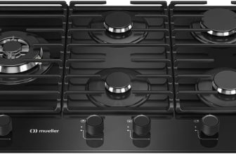 Cooktop Mueller 5 Bocas 77cm com Grade Dupla MCG5BM Bivolt