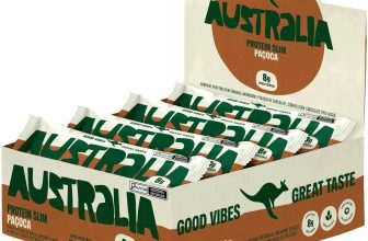 Australia Protein Slim Paçoca, Barra de Proteína com 8g de Proteína