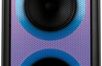 Caixa de Som PartyBox AIWA PB-06 Bluetooth 20H RGB USB TWS Preto