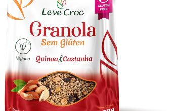 Granola sem glúten Leve Croc Quinoa e Castanha 200g