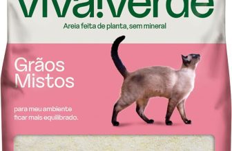 Viva Verde Areia Higiênica Biodegradável Para Gatos Grãos Mistos 4Kg